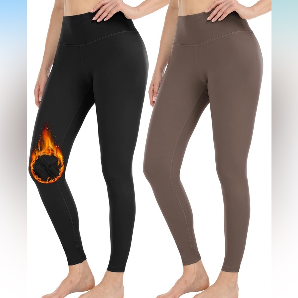 Set of 2 fleece lined leggings/Thermal Leggings 
Like New